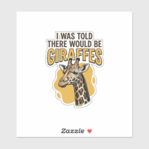 Sticker T-shirt à motif de girafe amusant avec gravure vin