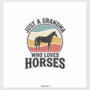 Sticker T-shirt avec gravure vintage Grand-mère aime les c