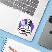 Sticker T-shirt classique de l'infirmière de nuit d'Hallow (Ordinateur portable avec iPhone)