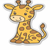 Sticker T-shirt classique pour bébé girafe (Devant)