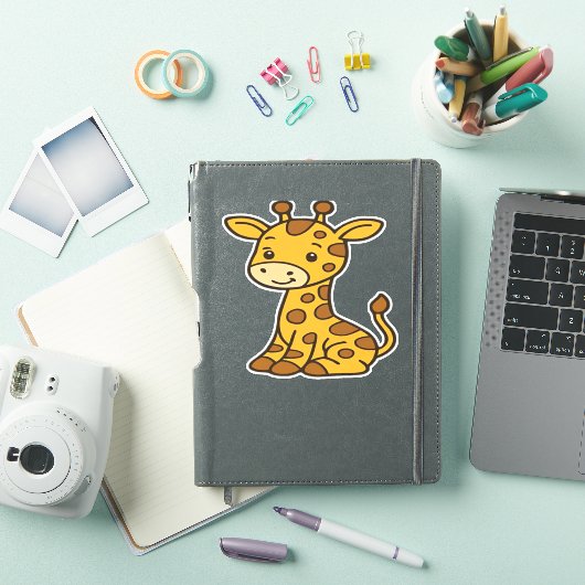Sticker T-shirt classique pour bébé girafe (Couverture iPad)