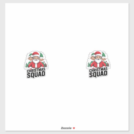 Sticker T-shirt de l'équipe de Noël Art graphique (Feuille)