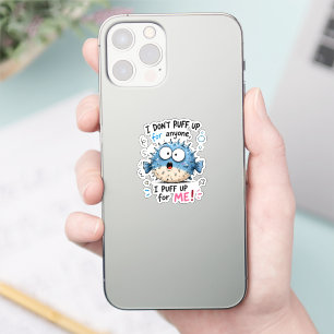 Sticker T-shirt drôle pour enfants au poisson-globe Je m