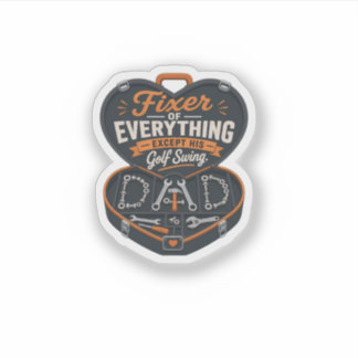 Sticker T-shirt drôle pour papa de golf – Réparateur de to