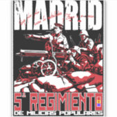 Sticker T-shirt El Quinto Regimiento MADRID (Devant)