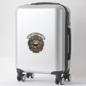 Sticker T-shirt graphique chat héros pompier - Pompiers (Sur valise)