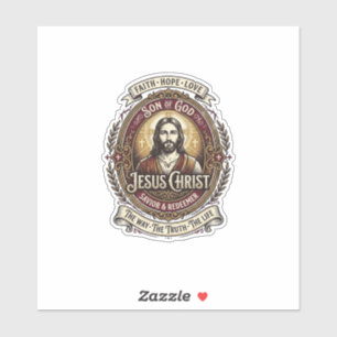 Sticker T-shirt graphique Jésus Antiques Heirloom Art chré