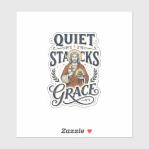 Sticker T-shirt graphique Jésus bibliothécaire Art chrétie