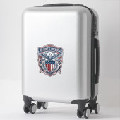 Sticker T-shirt graphique vectoriel de style de drapeau de (Sur valise)