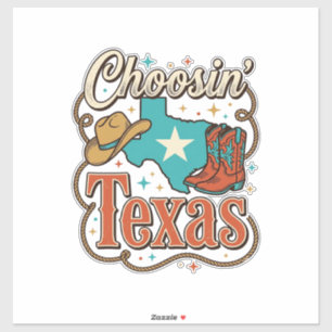 Sticker T-shirt graphique vintage cowgirl Texas Western De