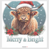 Sticker T-shirt indispensable à la vache de Highland (Feuille)