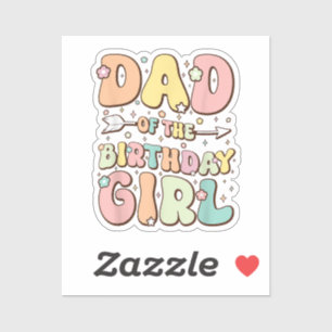 Sticker T-shirt pour papa de la fille d'anniversaire, tenu