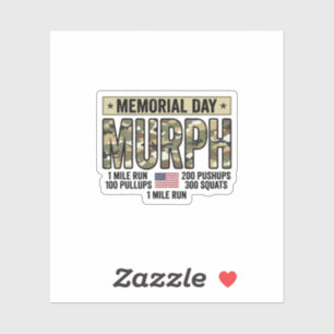 Sticker T-shirt vector vintage pour entraînement Murph du 