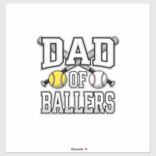 Sticker T-shirt vintage baseball softball pour papa de jou