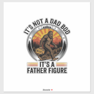 Sticker T-Shirt Vintage Bière Figure Paternelle Bigfoot Dr