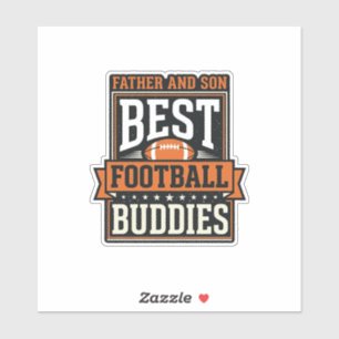 Sticker T-shirt vintage Copains de football père et fils D