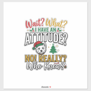 Sticker T-shirt vintage drôle de citation d'attitude de ch