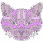 Sticker Tabby Cat (Devant)