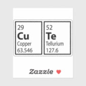 Sticker table périodique CUTE (Feuille)