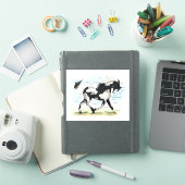 Sticker Tableau d'anatomie du cheval de Trot Piebald Overo (Couverture iPad)