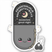 Sticker Tableau de l'esprit de la pilule Kawaii (Devant)