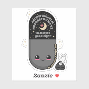 Sticker Tableau de l'esprit de la pilule Kawaii