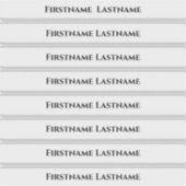 Sticker Tableau de sièges Ajouter des noms (Devant)