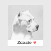 Sticker Tableau Dogo Argentino - Art Chien original (Feuille)