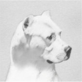 Sticker Tableau Dogo Argentino - Art Chien original (Devant)