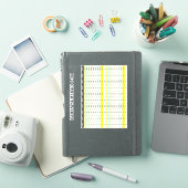 Sticker Tableau Éducatif de 1 à 100 | Nombres Romains sur (Couverture iPad)