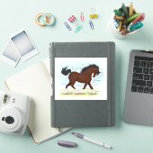 Sticker Tableau Éducatif de l'Anatomie du Cheval Clydesdal (Couverture iPad)