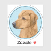 Sticker Tableau Rhodesian Ridgeback - Art Chien original (Feuille)