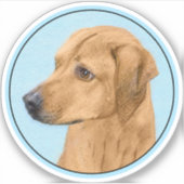 Sticker Tableau Rhodesian Ridgeback - Art Chien original (Devant)