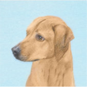 Sticker Tableau Rhodesian Ridgeback - Art Chien original (Devant)