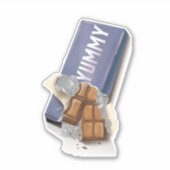 Sticker Tablette de chocolat délicieuse (Devant)