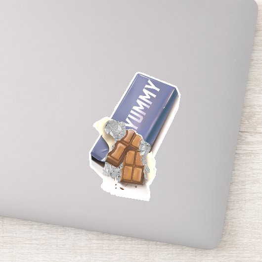 Sticker Tablette de chocolat délicieuse (Détail)