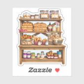 Sticker Tablette de Pantry Artisan avec Delicacs (Feuille)