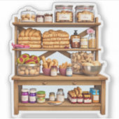Sticker Tablette de Pantry Artisan avec Delicacs (Devant)