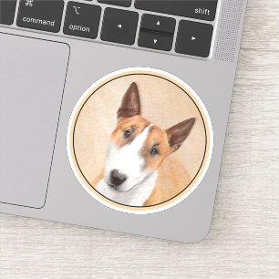 Sticker Tabouret miniature Terrier Peinture - Art Chien or
