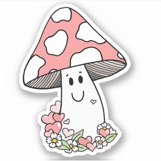 Sticker Tabouret Rose Cute (Devant)