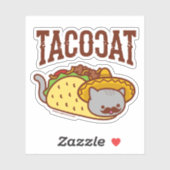 Sticker TACO CAT - "TACOCAT" (Feuille)
