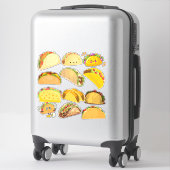 Sticker Taco Collage (Sur valise)