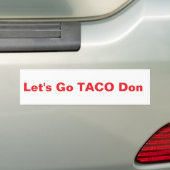 Sticker TACO Donnie Bumper (En voiture)
