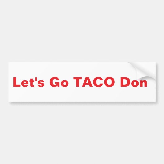 Sticker TACO Donnie Bumper (Devant)