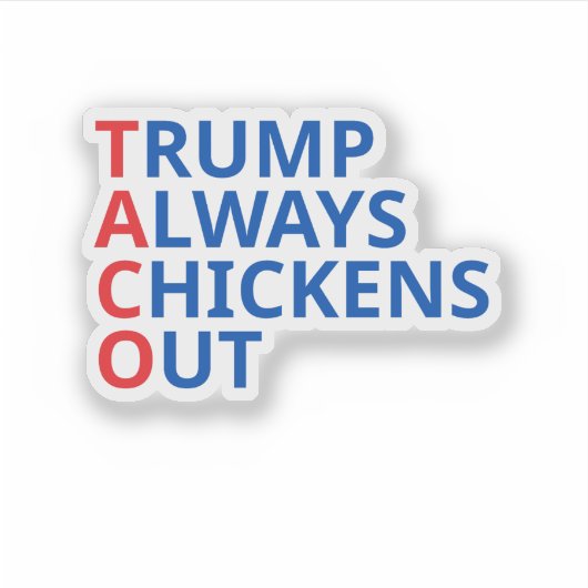 Sticker Taco trump (Devant)