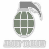 Sticker Tactical Army Grenade (Devant)