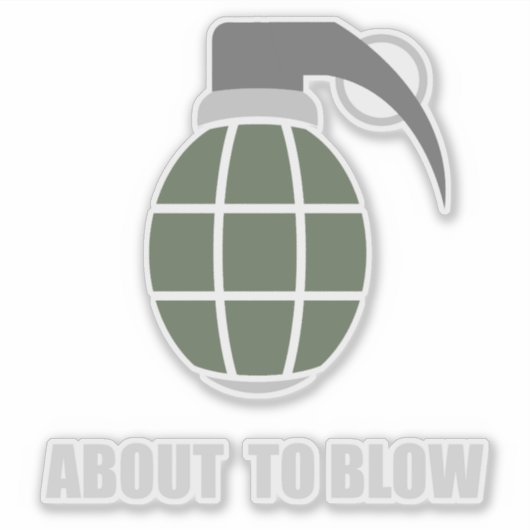 Sticker Tactical Army Grenade (Devant)