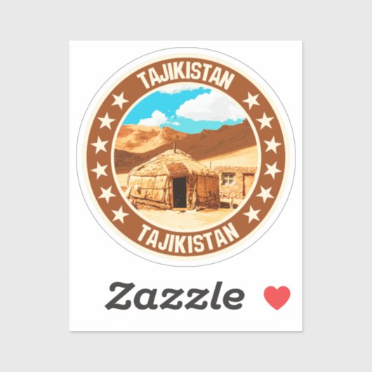 Sticker Tadjikistan (Feuille)