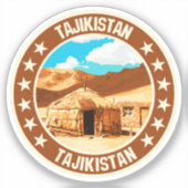 Sticker Tadjikistan (Recto)