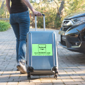 Sticker Tagline Vert clair Grand Rectangle Vinyle (Valise Insitu)